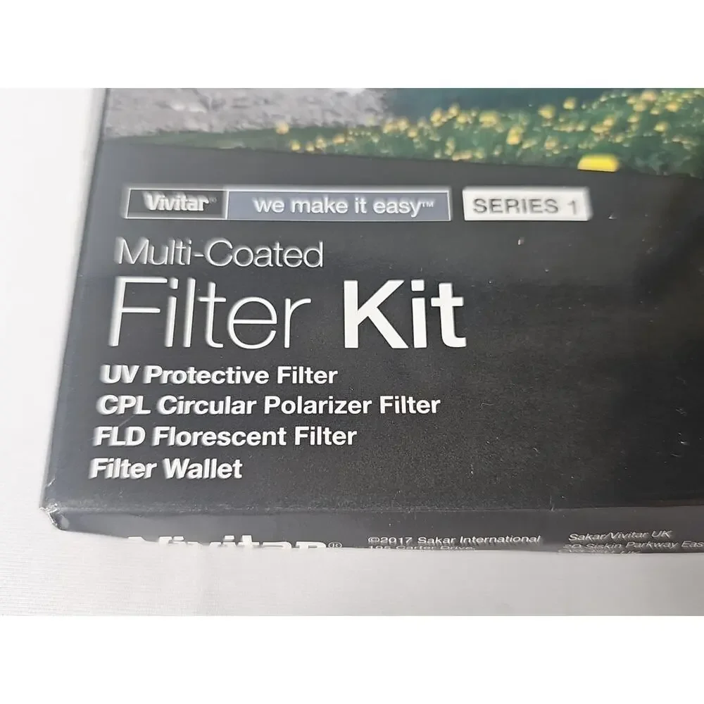 Vivitar 67mm Multi Coated 3 Piece Filter Kit UV CPL FLD VIV-FK3 + Filter Wallet